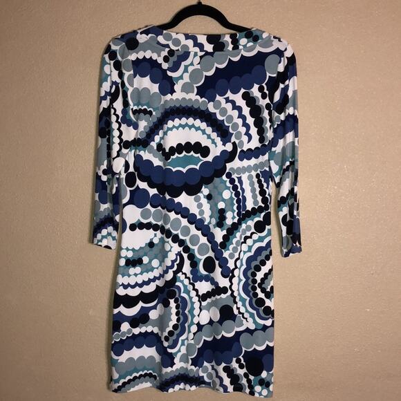 Boden Professional Boho Hippie Girlie Blue Green Rhinestone Collar Midi Dress 6 - Picture 7 of 9